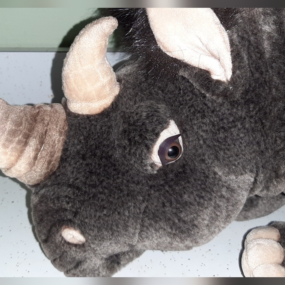 15" X 33.5" Stuffed Plush Rhinoceros